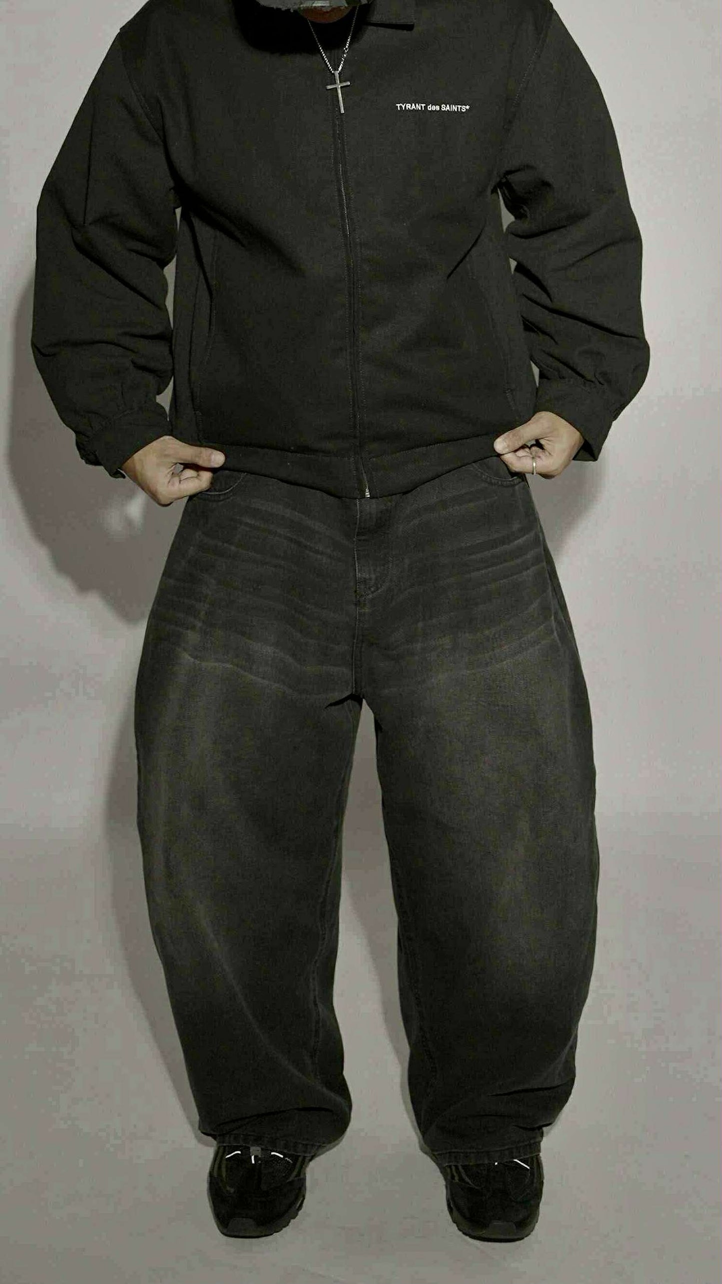 Blanc Noir - Baggy Wide Jeans