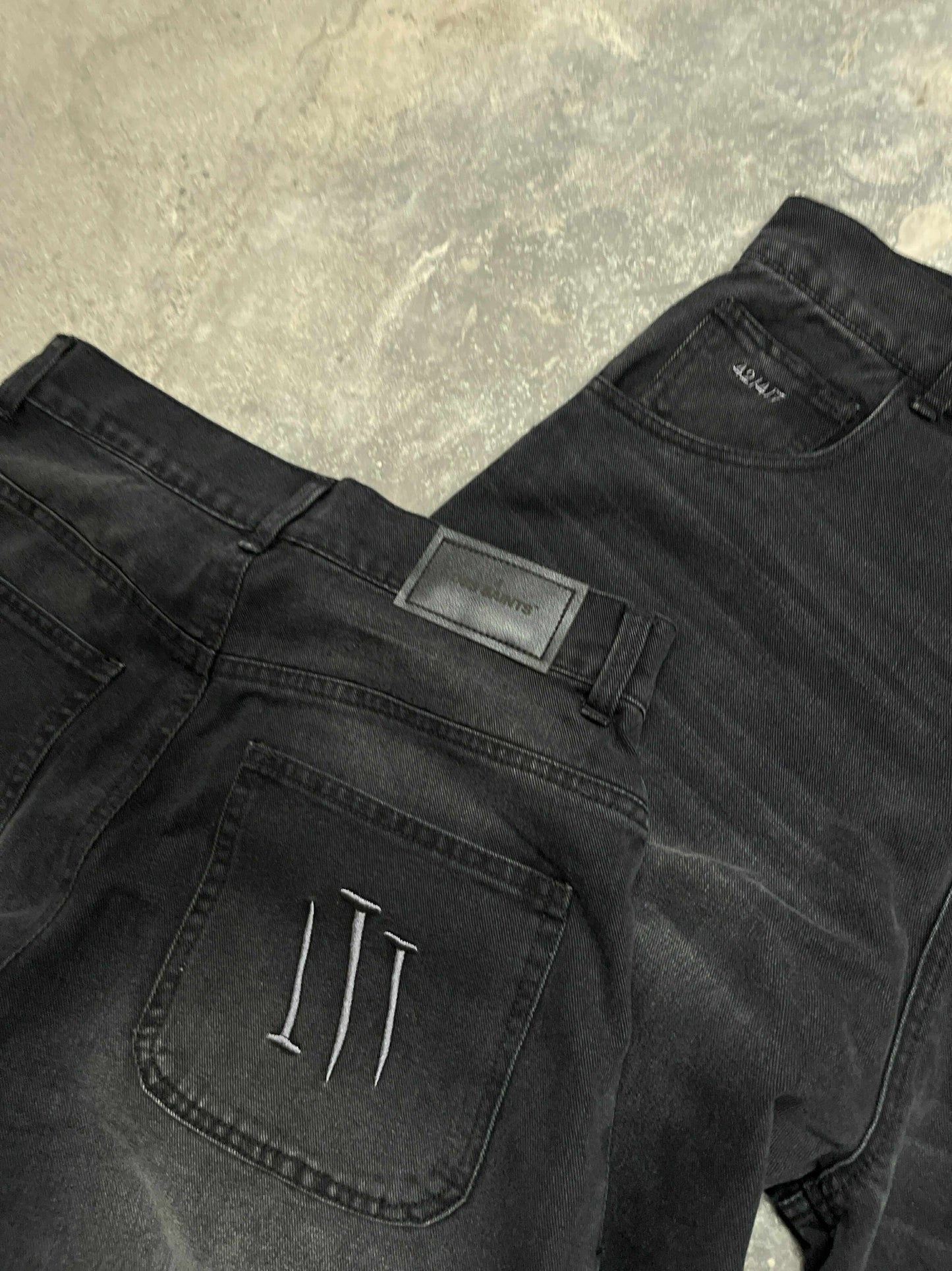 Blanc Noir - Baggy Wide Jeans