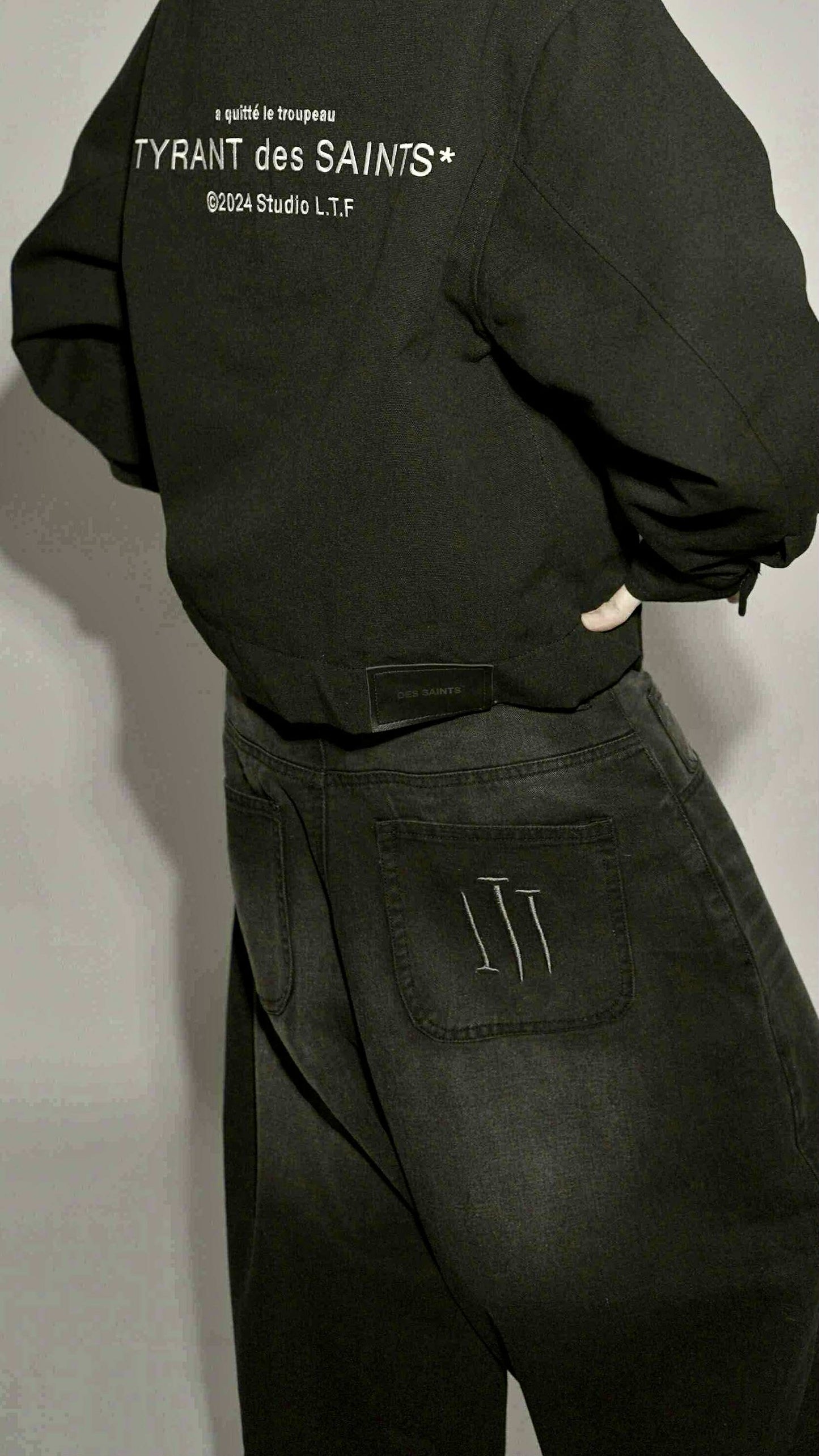 Blanc Noir - Baggy Wide Jeans